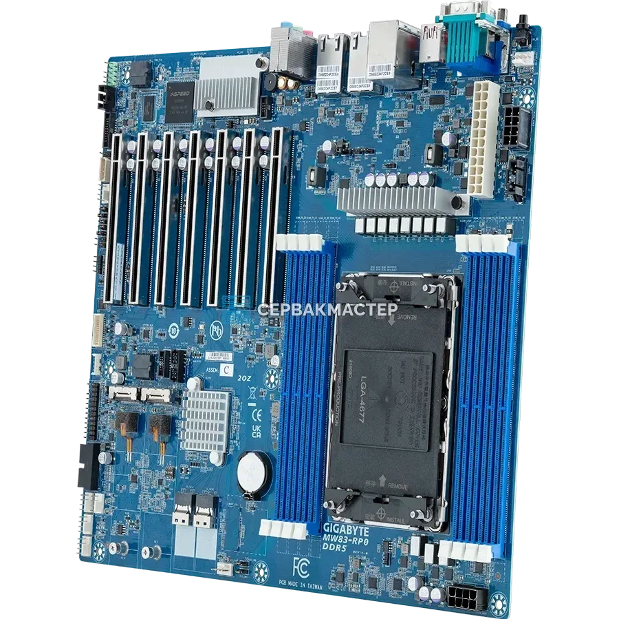Серверная плата Gigabyte MW83-RP0 Rev 1.x/3.x (CEB, LGA4677, 8 DIMM) — купить в СервакМастер