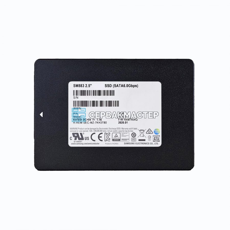 SSD-накопитель Samsung SM883 1.92TB 2.5" 6Gb/s [MZ7KH1T9HAJR-00005]