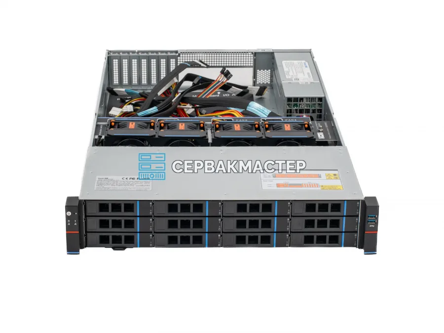 Серверный корпус Gooxi RMC2112-695-NV (2U 12 LFF, 2x БП 1300W) (NVMe)