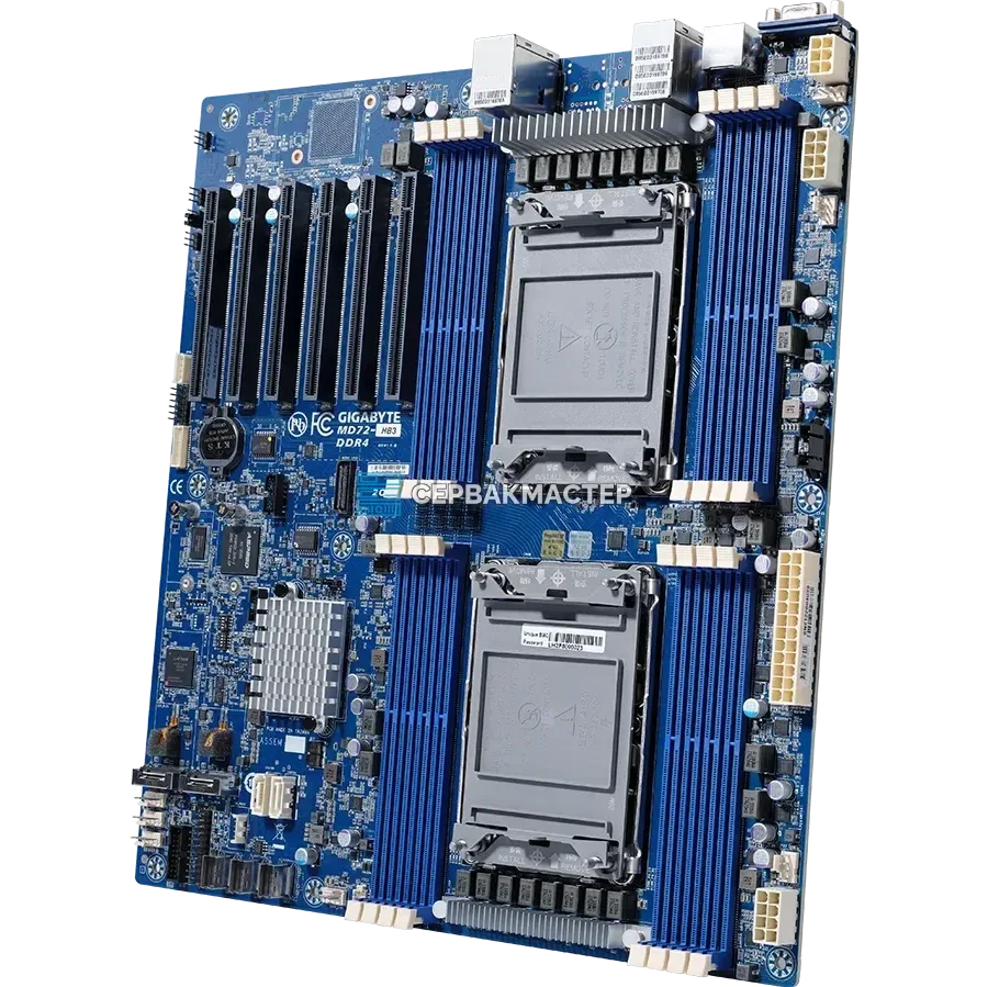 Серверная материнская плата Gigabyte MD72-HB3 Rev 1.x E-ATX, 2x LGA4189, 16 DIMM — купить в СервакМастер