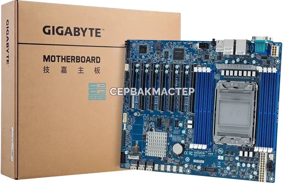 Серверная материнская плата Gigabyte MU72-SU0 Rev 1.x/2.x (ATX, LGA4189, 8 DIMM) — купить в СервакМастер