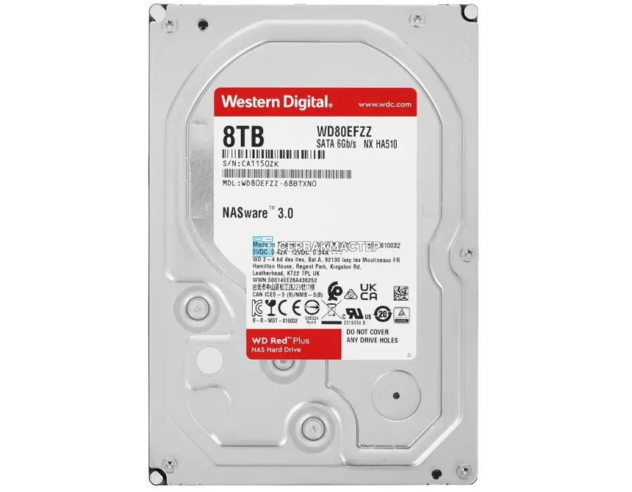 HDD WD Ultrastar DC HA340 12TB 3.5" SATA 6Gb/s [WUS721212BLE604] — купить в СервакМастер