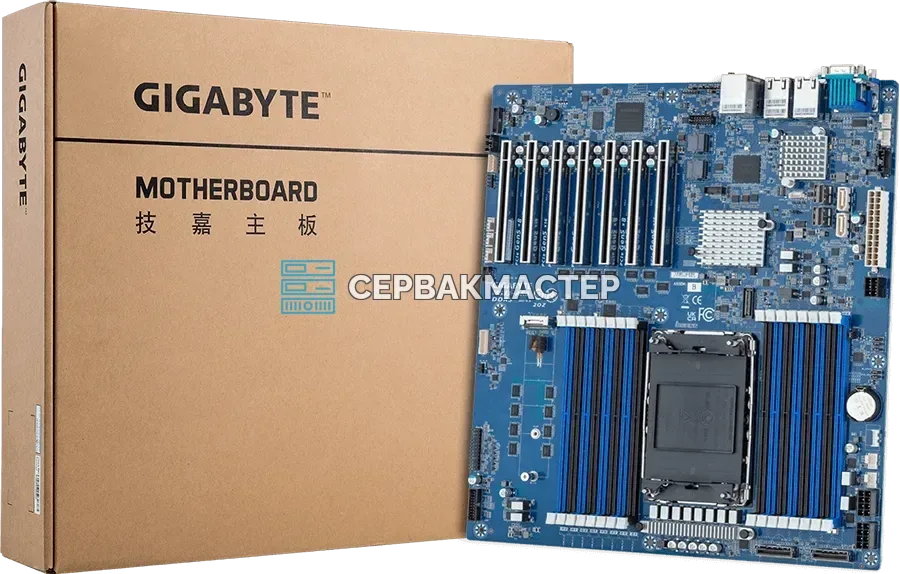 Серверная плата Gigabyte MS33-AR0 Rev 1.x/3.x на LGA4677 (E-ATX, 16 DIMM) — купить в СервакМастер