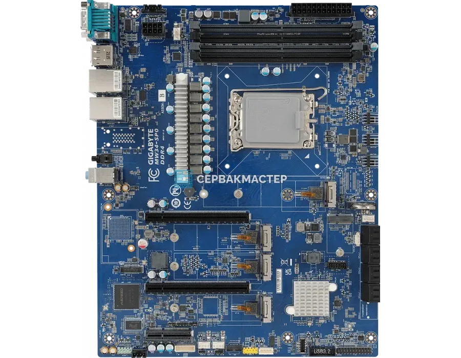 Материнская плата ASRock Rack GENOA2D16NQM3-2Q (EEB, 2x SP5, 16 DIMM, DDR5) — купить в СервакМастер