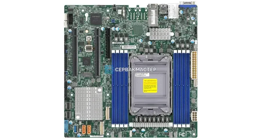 Серверная плата Supermicro X13DAI-T на 2 процессора, E-ATX, LGA4677, 16 DIMM DDR5 [MBD-X13DAI-T] — купить в СервакМастер