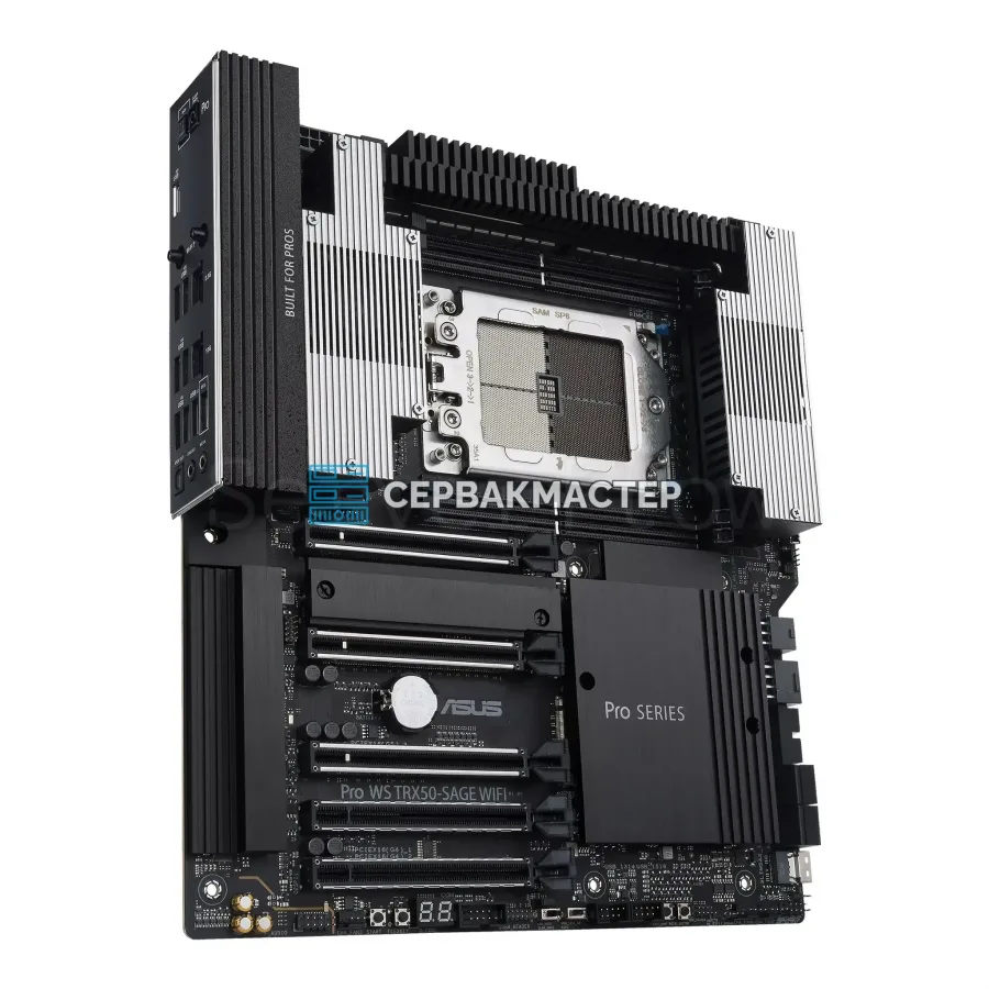 Материнская плата ASUS PRO WS TRX50-SAGE WIFI (E-ATX, sTR5, 4 DIMM) — купить в СервакМастер