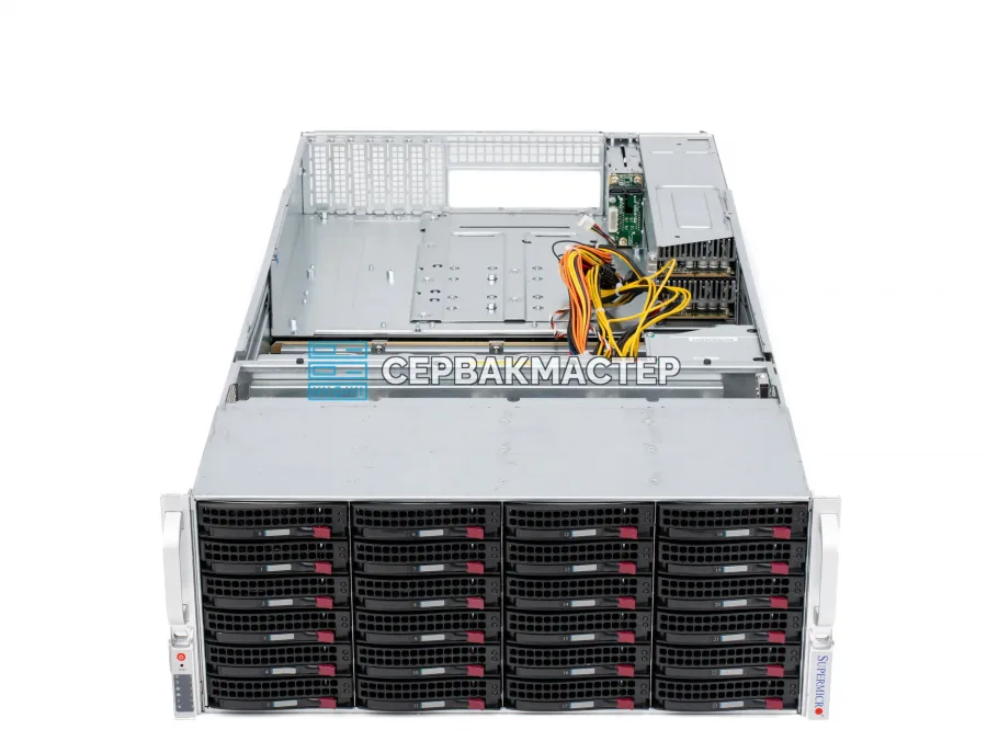 Серверный корпус Supermicro CSE-847 (4U, 24+12 LFF, 2x БП 1600W) [847BE1C-R1K28LPB]