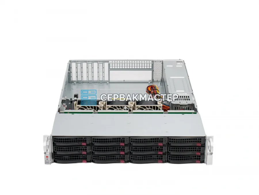 Серверный корпус Supermicro CSE-826 (2U, 12 LFF, 2x БП 920W) [826BE1C-R920LPB] б/у