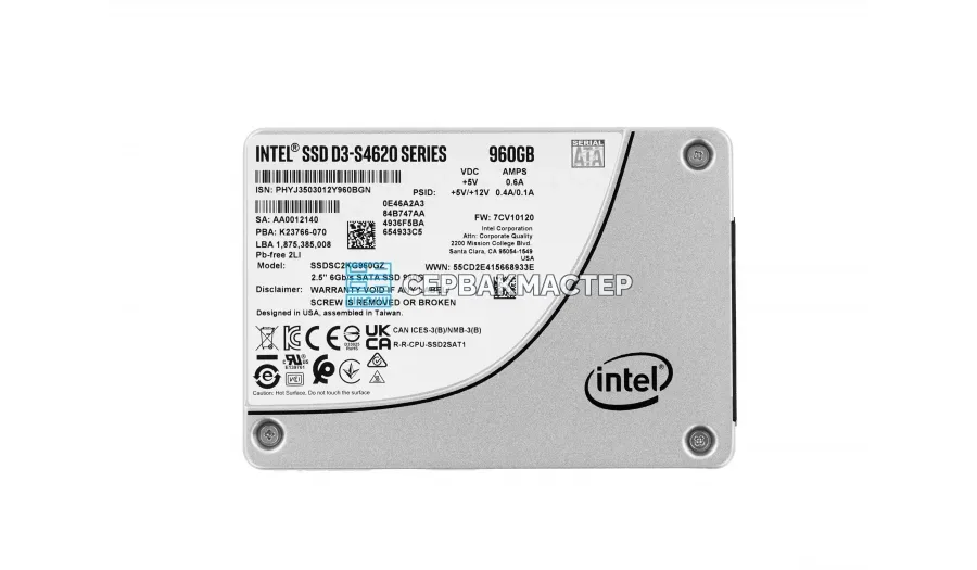 Серверный SSD Samsung (DELL) PM1643a SAS 12gb/s 7.68TB [MZ-ILT7T6C]