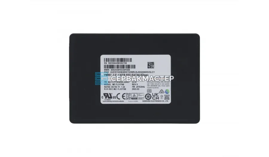 SSD-накопитель Samsung PM897 1.92TB 2.5" SATA 6Gb/s [MZ7L31T9HBNA-00B7C]