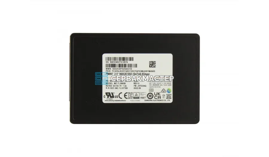 SSD-накопитель Samsung PM1653a 15.36TB SAS 24Gb/s [MZILG15THBLF-01AW7]