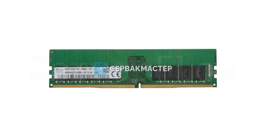 Модуль памяти SK Hynix 32GB DDR4 ECC UDIMM 2666МГц 2Rx8 HMAA4GU7AJR8N-VK — купить в СервакМастер