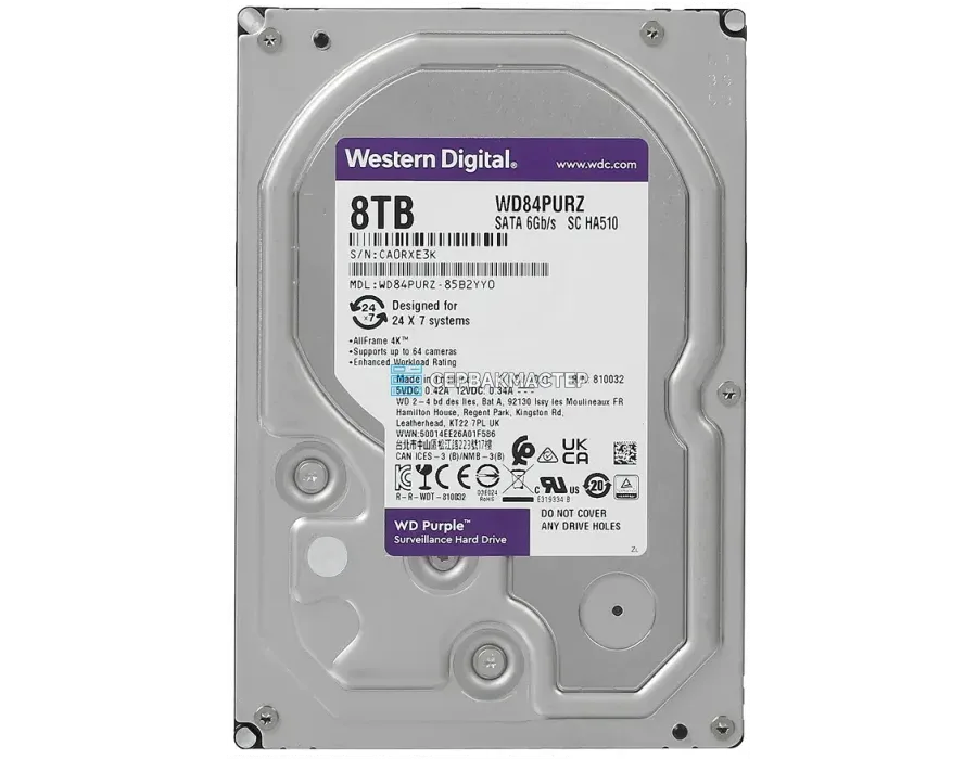 Жесткий диск WD Ultrastar DC HA340 4TB 3.5" SATA 6Gb/s [WUS721204BLE6L4] — купить в СервакМастер