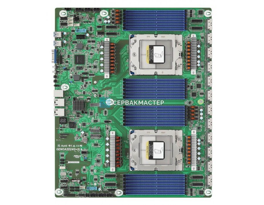 Материнская плата ASRock WRX90 WS EVO EEB, sTR5, 8 DIMM (90-MXBMH0-A0UAYZ) — купить в СервакМастер