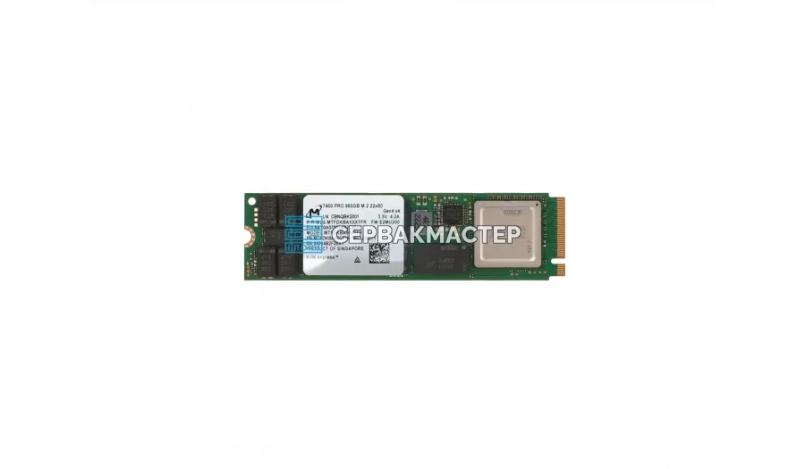 SSD-накопитель Micron 7400 PRO 960GB M2 [MTFDKBA960TDZ]