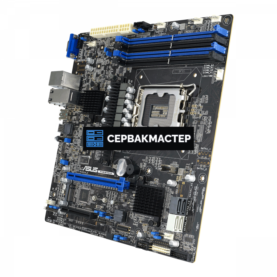 Материнская плата ASUS P13R-M/10G-2T (Micro-ATX, LGA1700, 4 DIMM, парт.№ P13R-M/10G-2T) — купить в СервакМастер