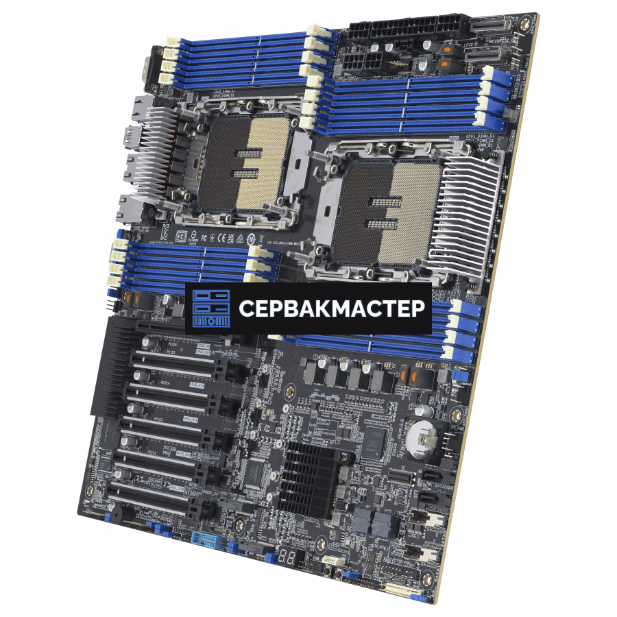 Серверная материнская плата ASUS Z13PE-D16 E-ATX, 2x LGA4677, 16 DIMM — купить в СервакМастер