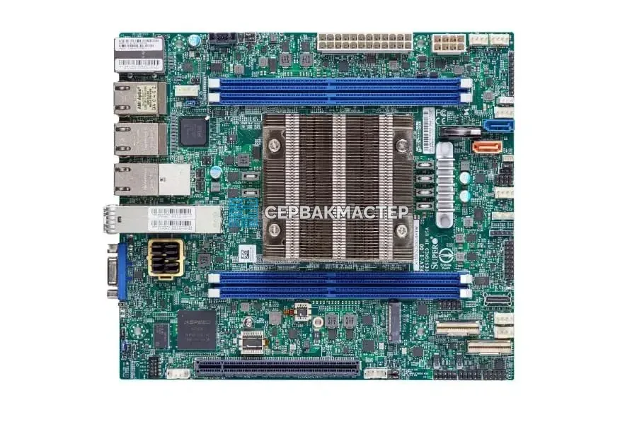 Материнская плата Supermicro X12SDV-8C-SPT8F (Micro-ATX, FCBGA2579, 4 DIMM) [MBD-X12SDV-8C-SPT8F] — купить в СервакМастер