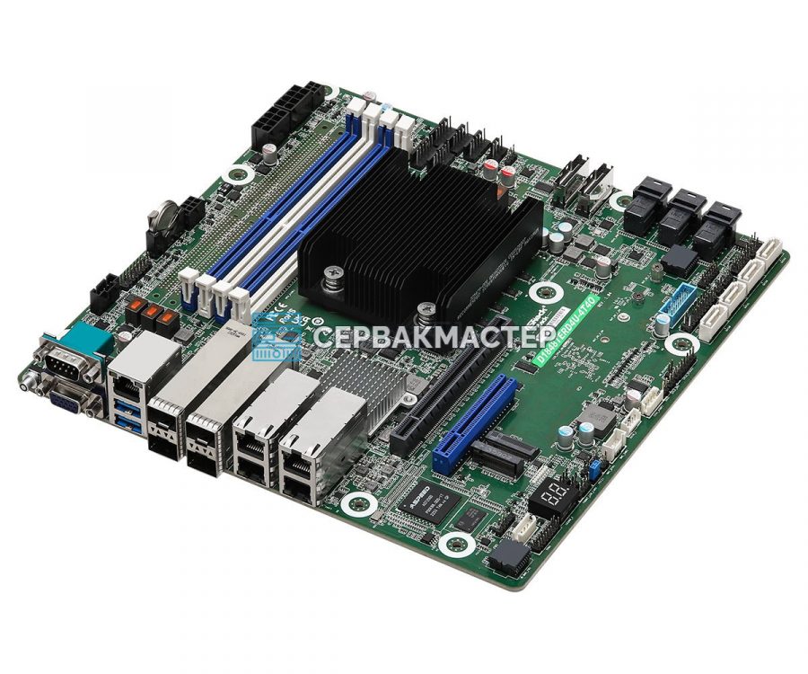 Материнская плата ASRock Rack D1848TERD4U-4T4O (Micro-ATX, FCBGA2227, 4 DIMM) — купить в СервакМастер