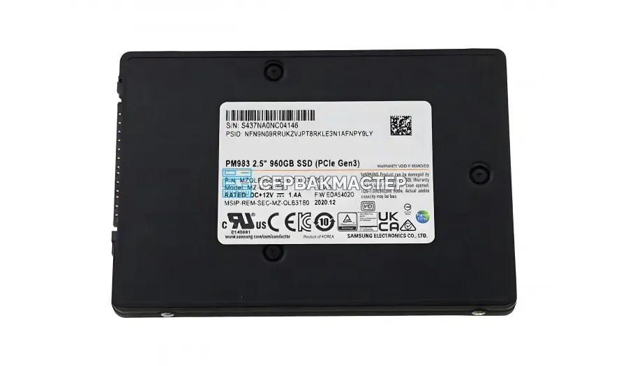 SSD-накопитель Samsung PM897a 960GB 2.5" SATA 6Gb/s [MZ7L3960HELA-00A07/00B07]