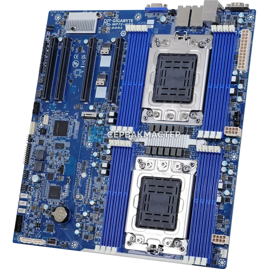 Серверная материнская плата Gigabyte MP72-HB0 Rev 3.0 (E-ATX, 2x LGA4926, 16 DIMM) — купить в СервакМастер