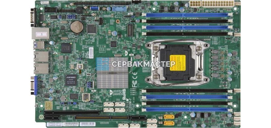 Материнская плата Supermicro X11SDV-8C+-TLN2F (Mini-ITX, BGA2518, 4 DIMM) — купить в СервакМастер