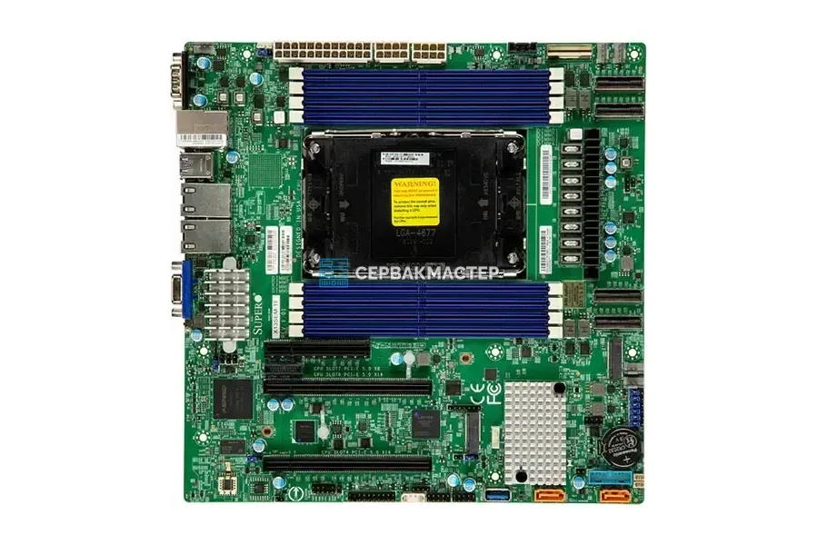 Серверная материнская плата Supermicro X13SEM-TF Micro-ATX LGA4677 8 DIMM MBD-X13SEM-TF — купить в СервакМастер