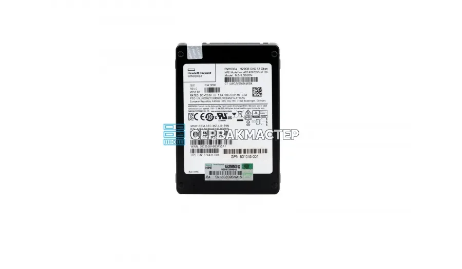 SSD-накопитель HPE 800GB 2.5" SAS 12Gb/s [EO000800JXBFL]
