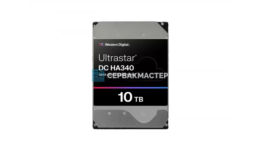 HDD WD Ultrastar DC HA340 10TB 3.5" SATA 6Gb/s [WUS721210BLE604] — купить в СервакМастер