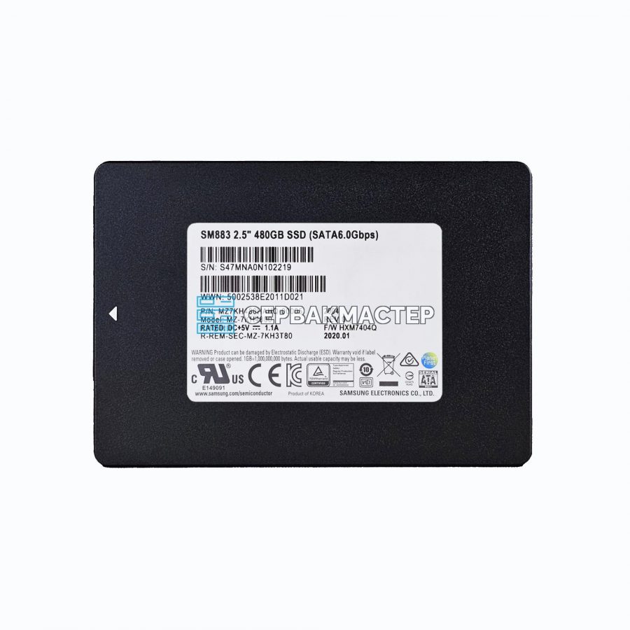 SSD-накопитель Samsung SM883 480GB 2.5" 6Gb/s [MZ7KH480HAHQ-00005]