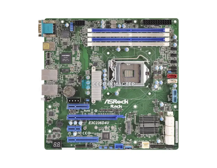 Материнская плата Supermicro X12SDV-8C-SPT8F (Micro-ATX, FCBGA2579, 4 DIMM) [MBD-X12SDV-8C-SPT8F] — купить в СервакМастер