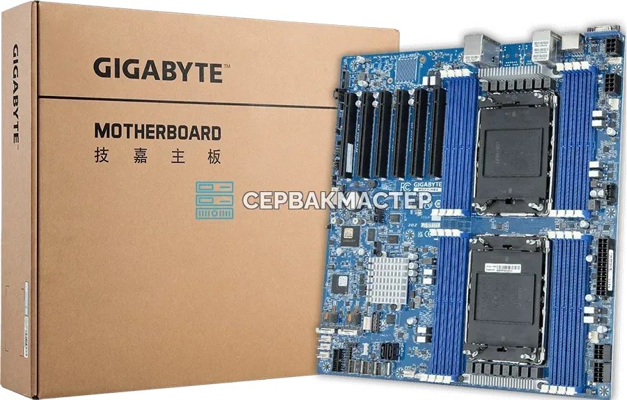 Серверная материнская плата Gigabyte MS73-HB1 Rev 1.x/3.x E-ATX (2x LGA4677, 16 DIMM) — купить в СервакМастер