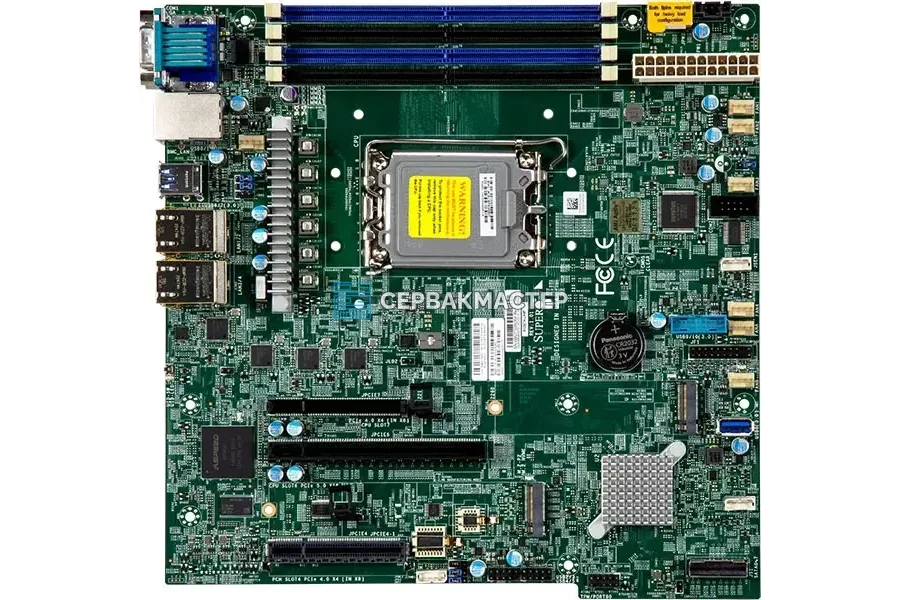 Материнская плата Supermicro X12DPL-i6 (2x LGA4189, 3rd Gen Intel Xeon, ATX) — купить в СервакМастер