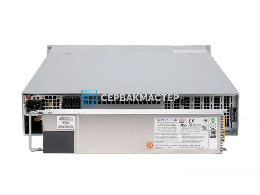 Серверный корпус Supermicro CSE-826 (2U, 12LFF + 2SFF, 2x БП 920W) [826BE1C-R920LPB]