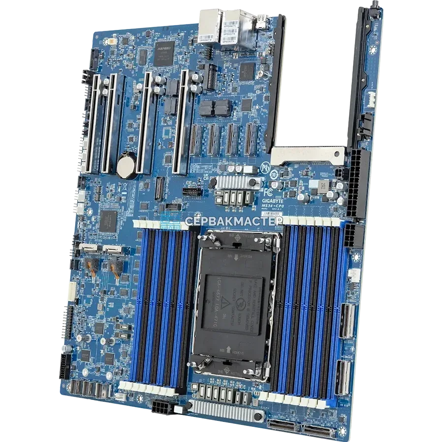 Серверная материнская плата Gigabyte MS34-CP0 Rev 1.x (E-ATX, LGA4710, 16 DIMM) — купить в СервакМастер
