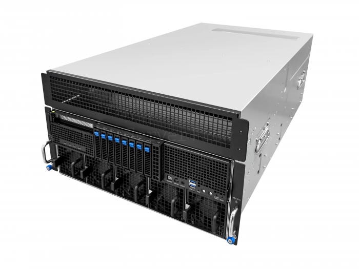 Сервер ASUS ESC8000A-E13-DR с 8× RTX PRO 6000 Blackwell 96GB, 2× EPYC 9174F и RAM 256GB — купить в СервакМастер