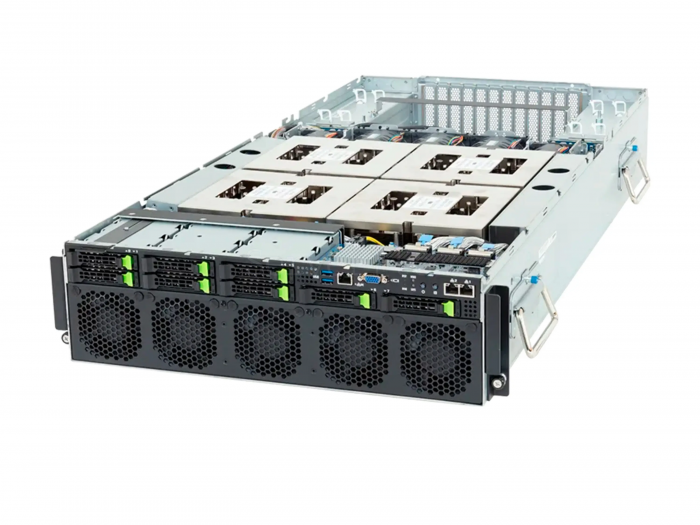 Сервер ASUS ESC8000A-E13-DR с 8× RTX PRO 6000 Blackwell 96GB, 2× EPYC 9174F и RAM 256GB — купить в СервакМастер