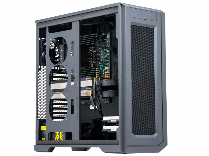 ИИ-сервер Phanteks Enthoo Pro 2 Server Edition с 2× NVIDIA A100 40GB и AMD EPYC 9354 — купить в СервакМастер