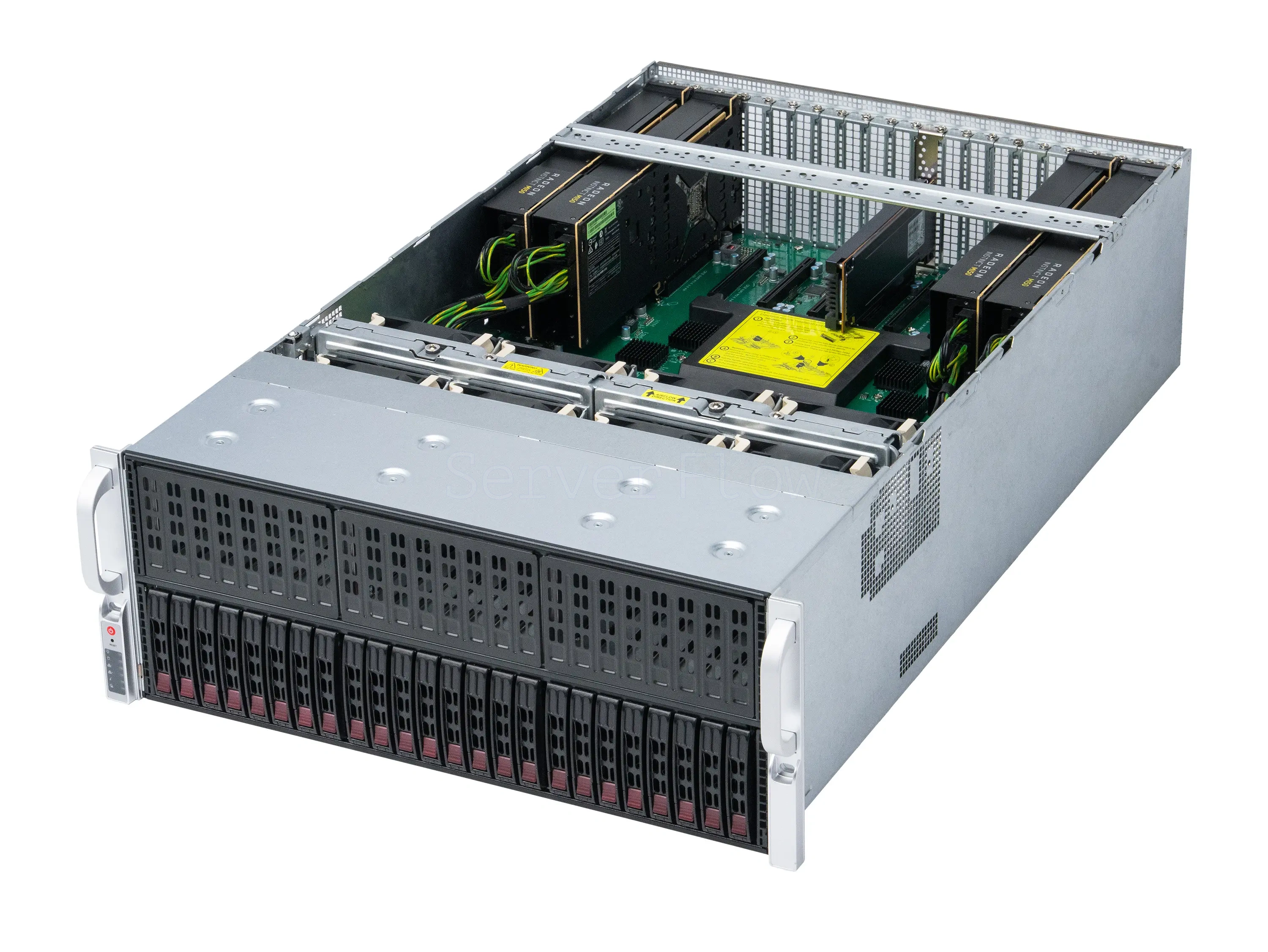 Сервер Supermicro 4028GR-TR с 4× AMD Instinct MI50 16GB и 2× Intel Xeon E5-2680v4 — купить в СервакМастер