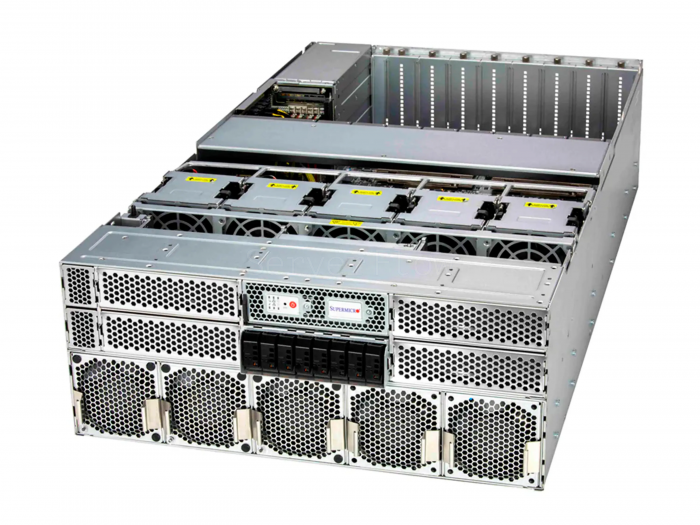 Купить Supermicro 4124GS-TNR с 6× NVIDIA H100 80GB и 2× AMD EPYC 7773X — AI-сервер в СервакМастер
