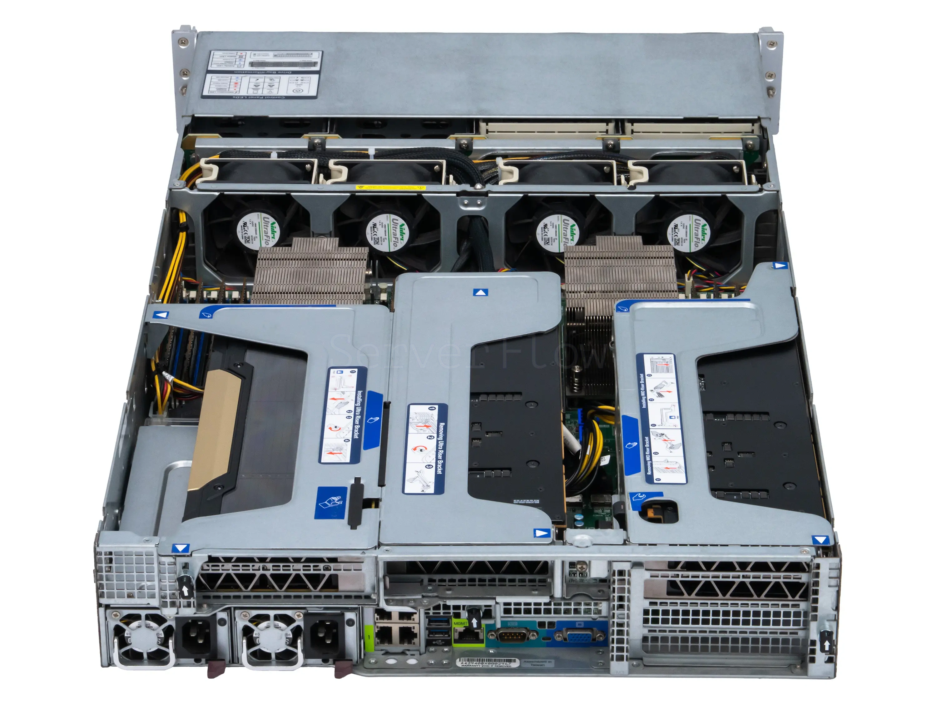 Supermicro AS-2023US-TR4 — сервер с 3× NVIDIA Tesla V100 32GB, 2× AMD EPYC 7502 и 512 ГБ RAM в СервакМастер