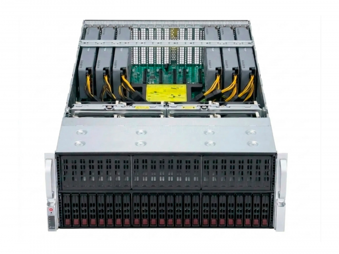 Supermicro AS-2023US-TR4 — сервер с 3× NVIDIA Tesla V100 32GB, 2× AMD EPYC 7502 и 512 ГБ RAM в СервакМастер