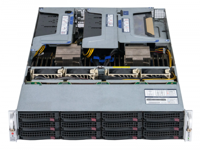 Купить Supermicro AS-2025HS-TNR с 2× Radeon AI PRO R9700 32GB и 2× EPYC 9124 в СервакМастер