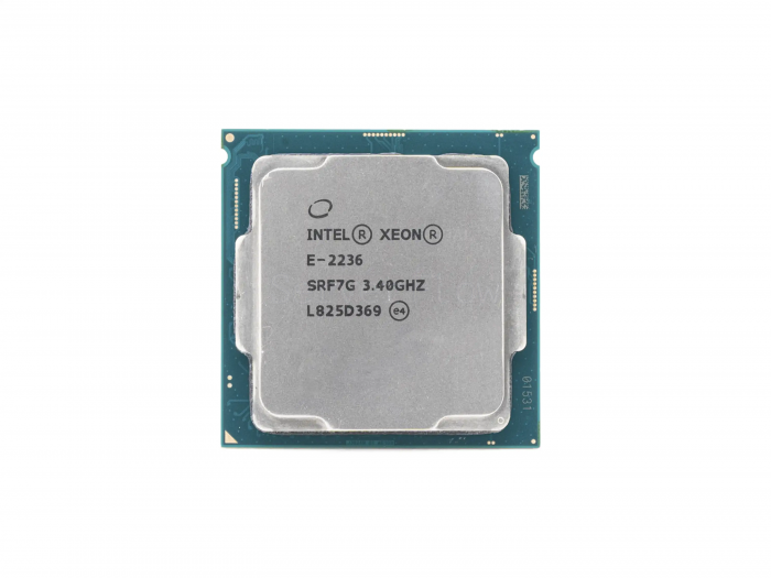 Купить процессор Intel Xeon E-2236 (6 ядер/12 потоков, 3.4–4.8 ГГц, 80 Вт) в СервакМастер
